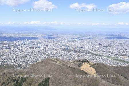 藻岩山と札幌市街展望