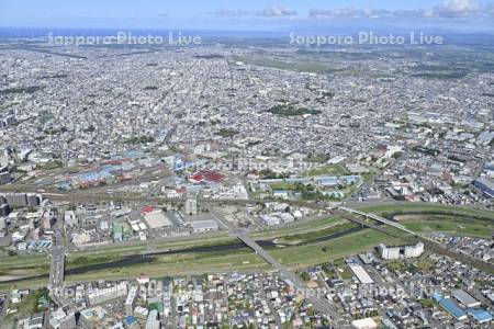 豊平川　東橋・平和大橋・上白石橋～石狩湾