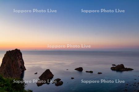 夕景の島武意海岸