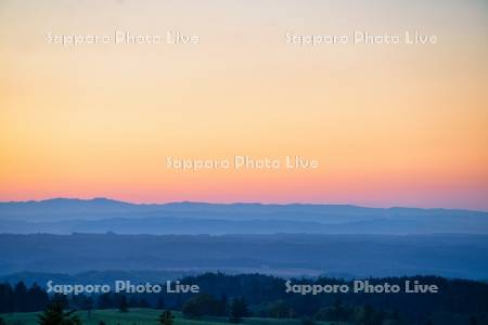 美幌峠の夕焼け