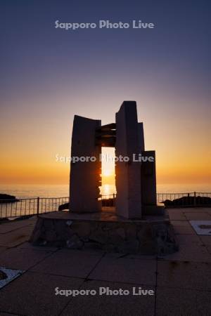 黄金岬の夕日