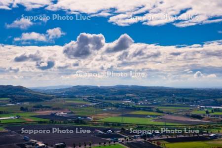 達布山展望台より田園