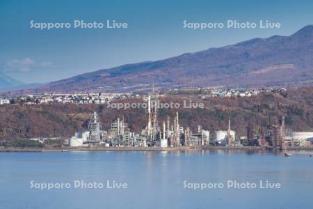 祝津公園展望台より工業地帯