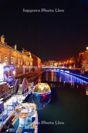 小樽運河　青の運河