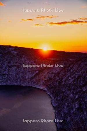 摩周湖の日の出