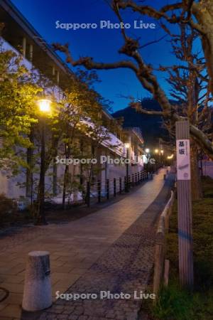 基坂と函館山夜景