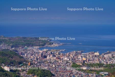 天狗山より市街展望　色内方面
