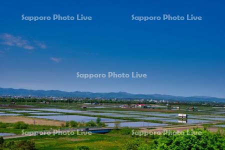 上野ファーム　射的山より田園風景