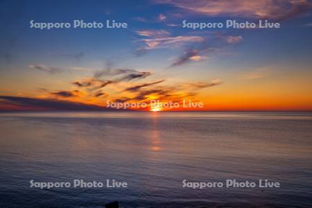 プユニ岬から夕日