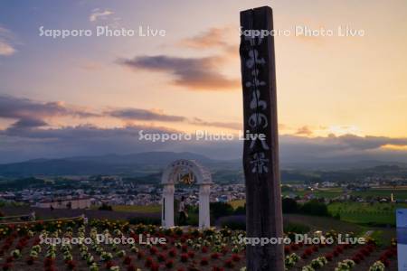 日の出公園夕景