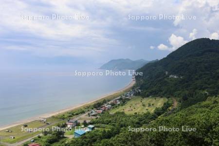 高岡オートキャンプ場と噴火湾