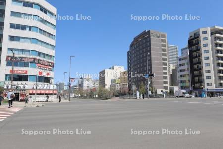 国道36号線×創成川通り交差点