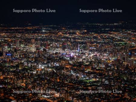 札幌市街展望　夜景