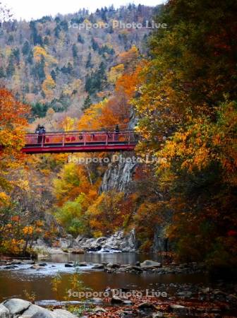 定山渓　二見吊橋